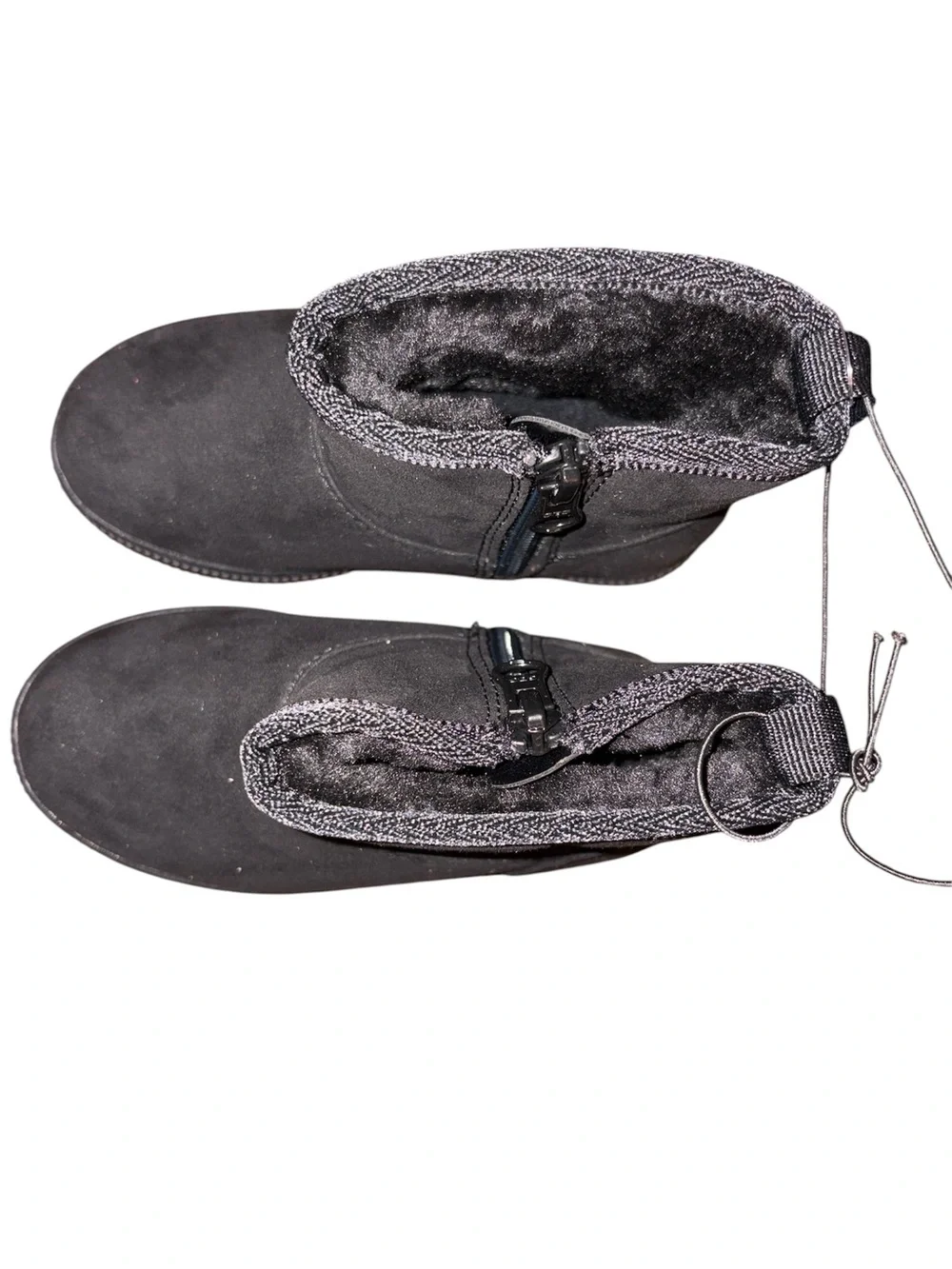 Kids Black Cat and Jack “Arlo” Faux Suede Winter Boots